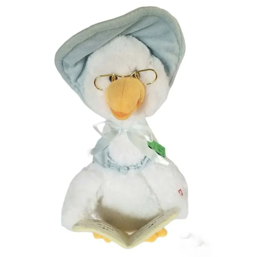 Blue Mother Goose Talking Plush Plays 7 Nursery Rhymes
